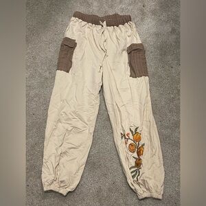 POL Cozy Cream Knit Fabric sweatpants